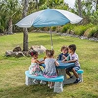 Vista 4 de Step2 Mesa de picnic Sun & Fun con paraguas
