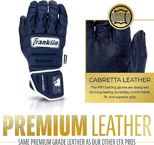 Miniatura 3 de Franklin Sports CFX Pro PRT - Guantes de bateo protectores resistentes