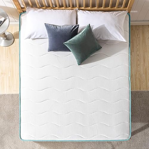 Miniatura 25 de Zinus Colchón de resorte superior apretado de 10 pulgadas, tamaño matrimonial, colchón de resortes interiores, certificado CertiPUR-US, colchón en