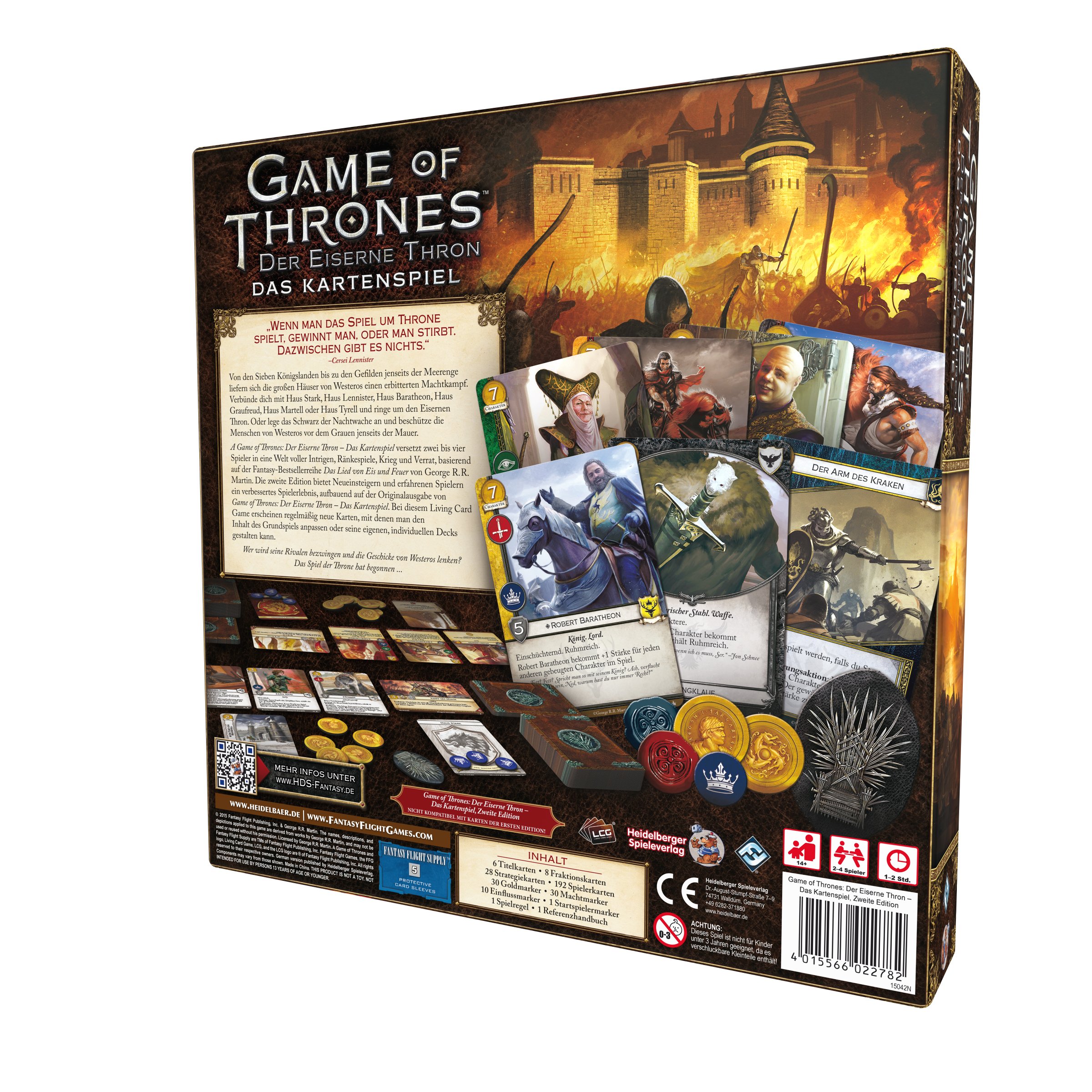 Heidelberger HEI0351 Game of Thrones Kartenspiel: Eiserne Thron Grundset 2. Edition, Spiel