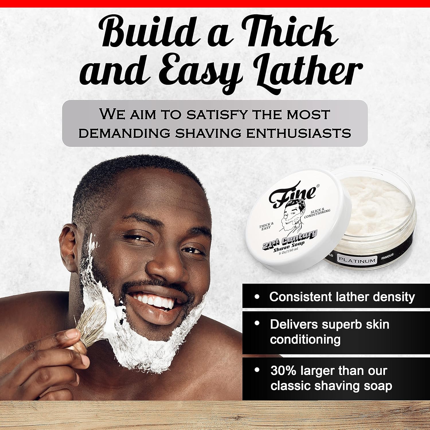 Fine Accoutrements Platinum Shaving Soap 150ml BigaMart