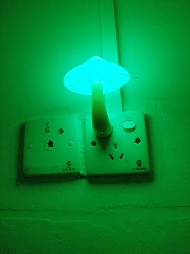 AUSAYE AUSAYE 2Pack LED Night Light Plug in Lamp 7-Color Changing Cute Mushroom Light Sensor Night Lights for Adults Kids NightLight photo 6
