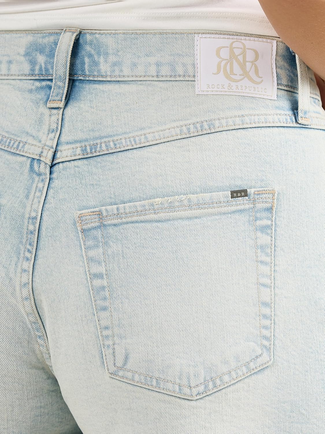 Rock & Republic Womens Halie High Rise Denim Short - Image 5