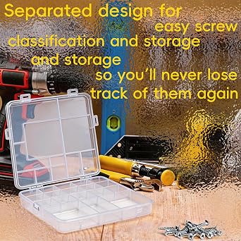 1521Pcs M3 M4 M5 M6 Screws Nuts Assortment Kit with Plastic Storage Box for Furniture Machinery Automotive DIY Projects