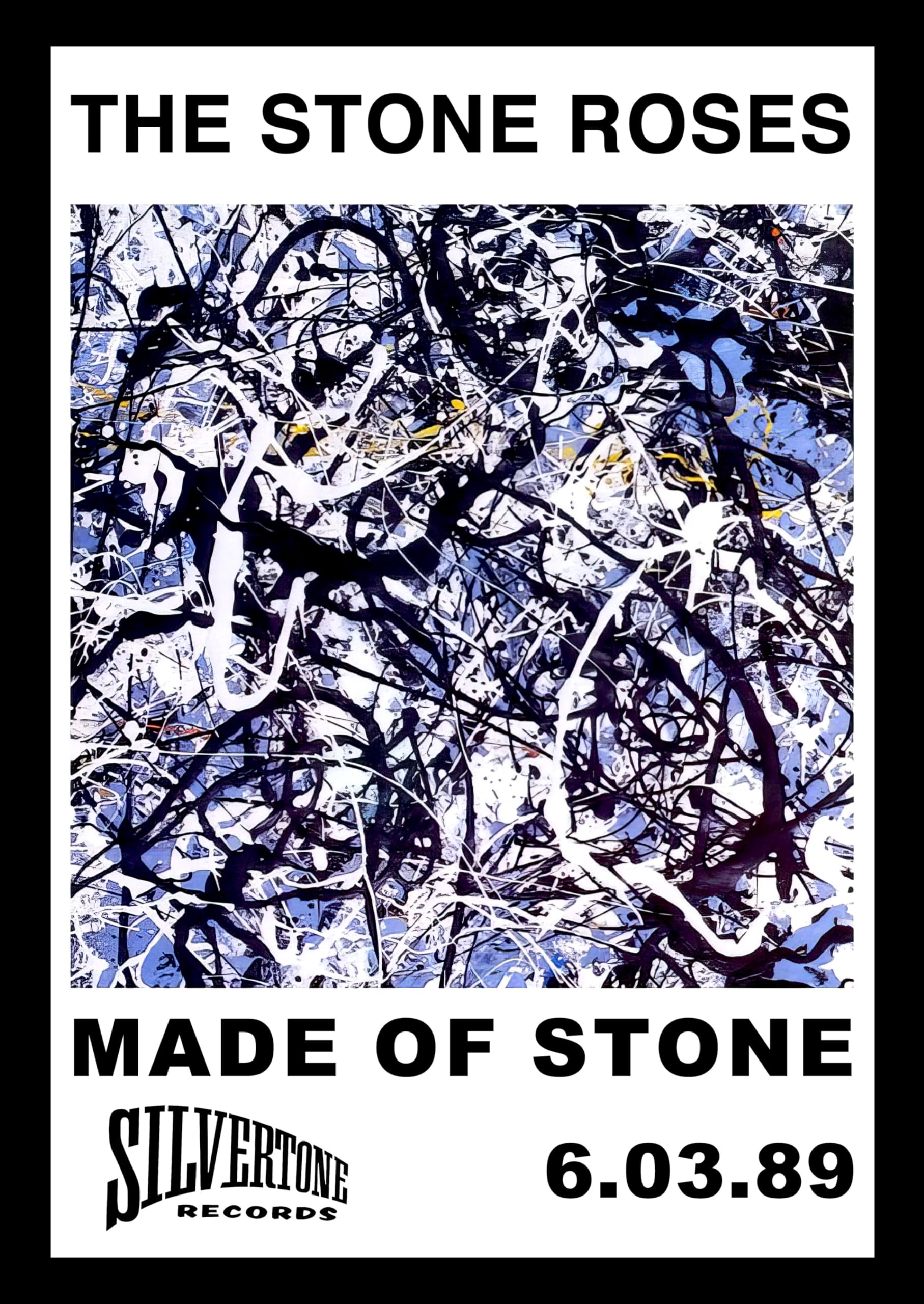 STONE ROSES The A3 Wall Art Print - 'Made of Stone' Album Cover - (29.7 x 42 cms PRINT ONLY)