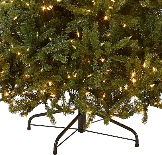 National Tree Company 7.5ft Pre-Lit Jersey Fraser Fir Medium Christmas Tree