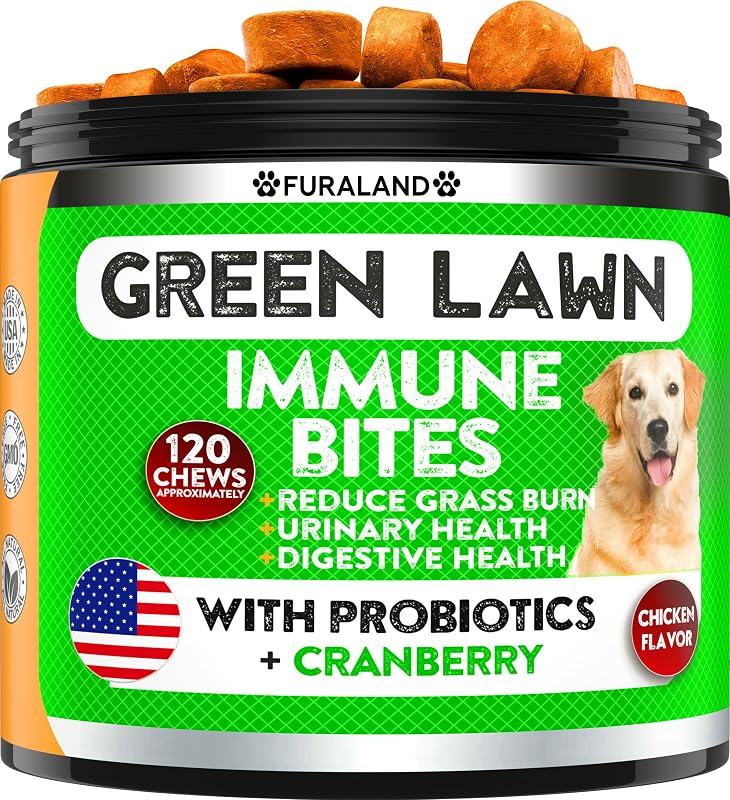 Petisco Mastigável para Cães FURALAND Green Lawn Chews, 120 Unidades