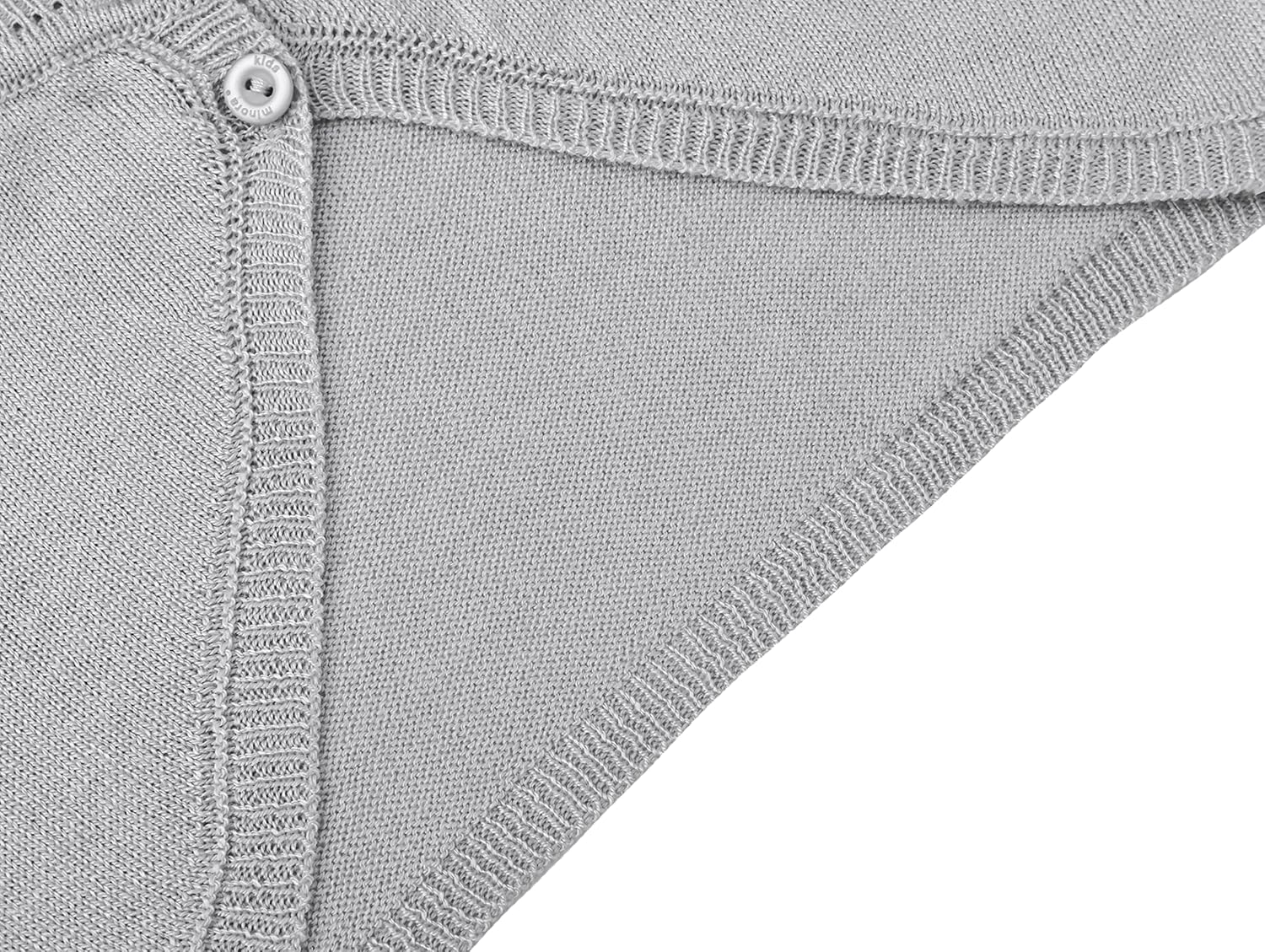 Lilax Baby Girls' Long Sleeve Cardigan Shrug, Button Closure Bolero - Image 4