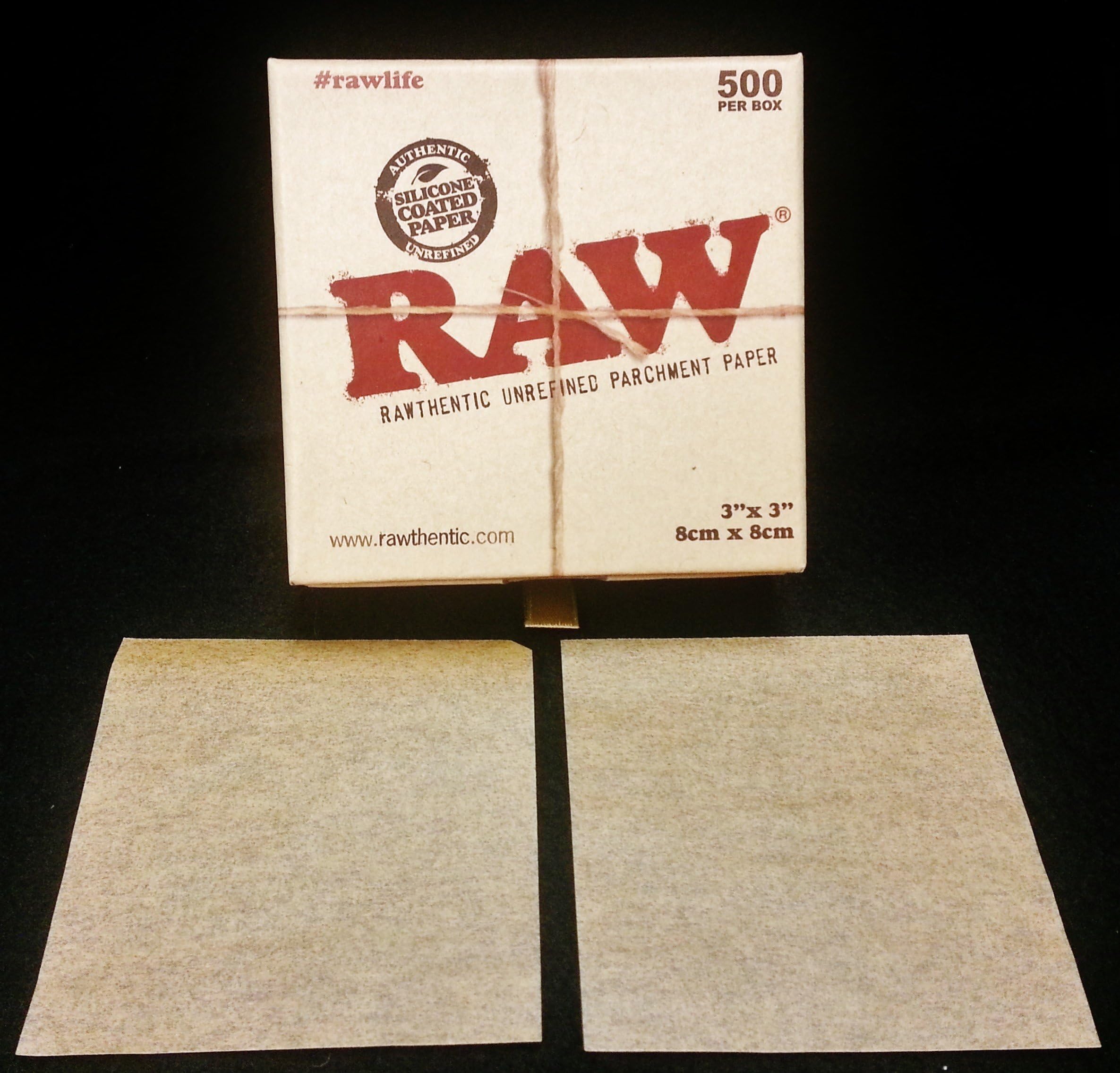 FSC Certified Parchment Baking Paper RAW 500 Sheets (80x80mm)