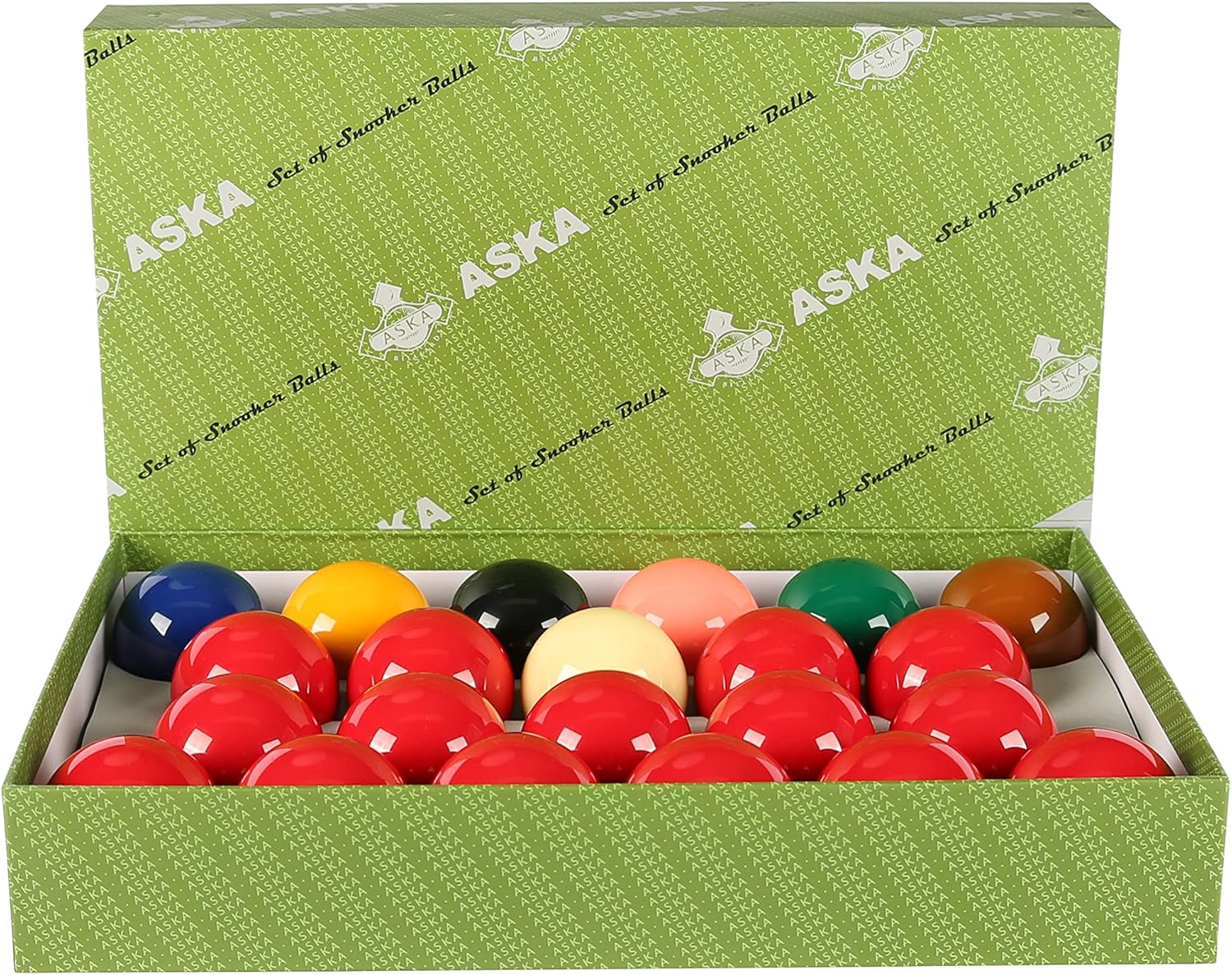 ASKA Billiards Snooker Balls Set, 22 Balls Including a Cue Ball