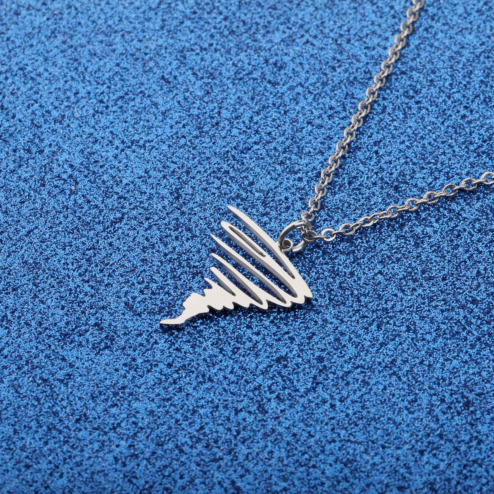 WUSUANED Funny Hurricane Necklace Storm Tornado Chaser Jewelry Hurricane Gift Meteorology Gift