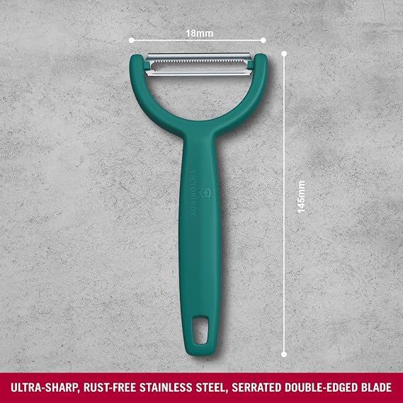 Victorinox 6.0963.4 YPSO Tırtıklı Kenar Çift Taraf Yeşil Soyacak