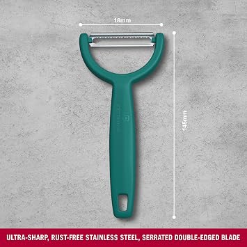 Victorinox 6.0963.4 YPSO Tırtıklı Kenar Çift Taraf Yeşil Soyacak
