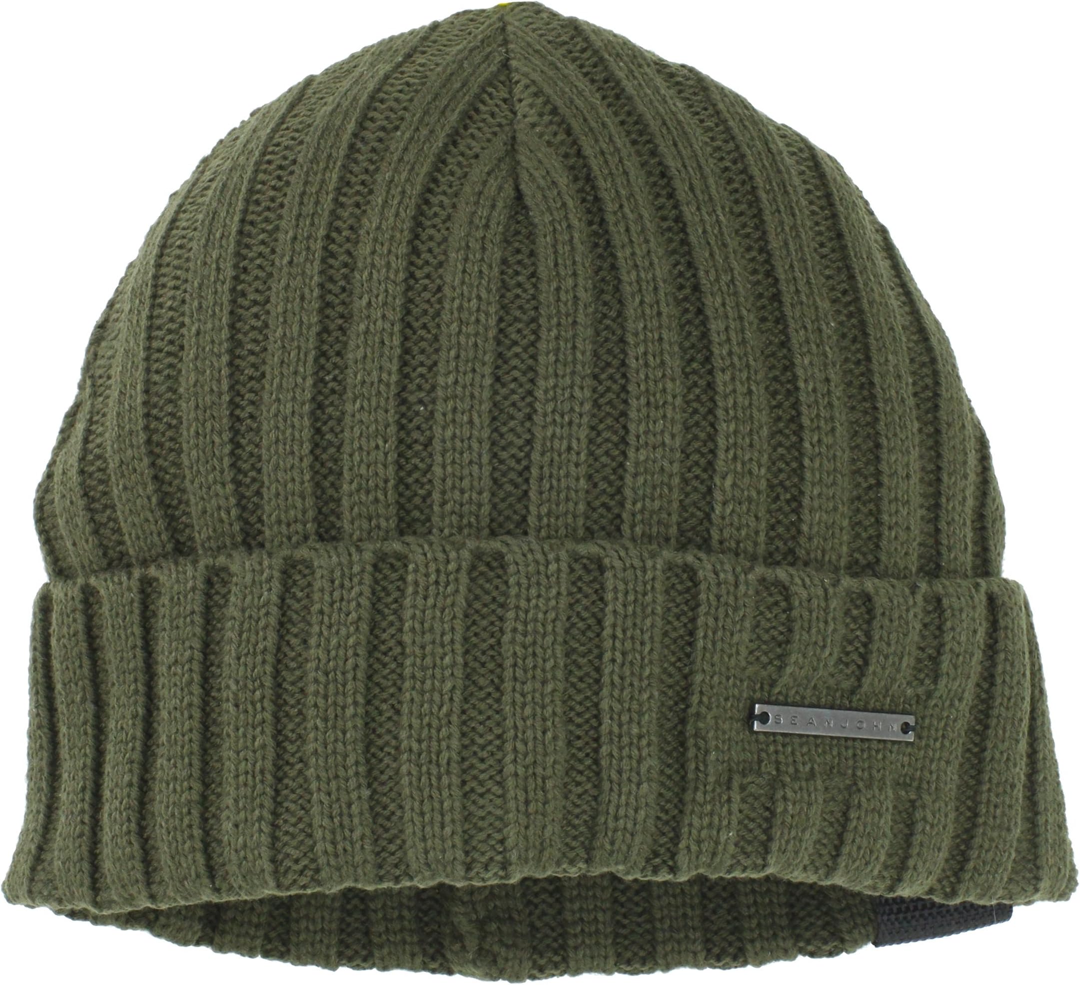 Sean John Men's Rib Knit Cuff Beanie
