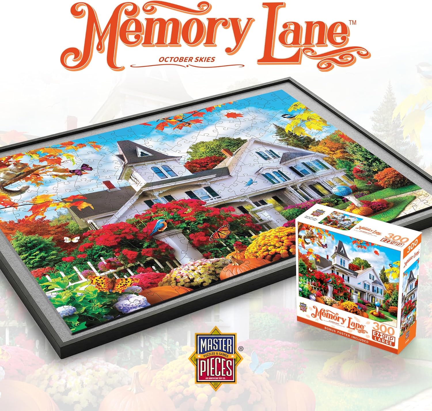 Masterpieces 300 Piece EZ Grip Jigsaw Puzzle - October Skies - 18"x24"