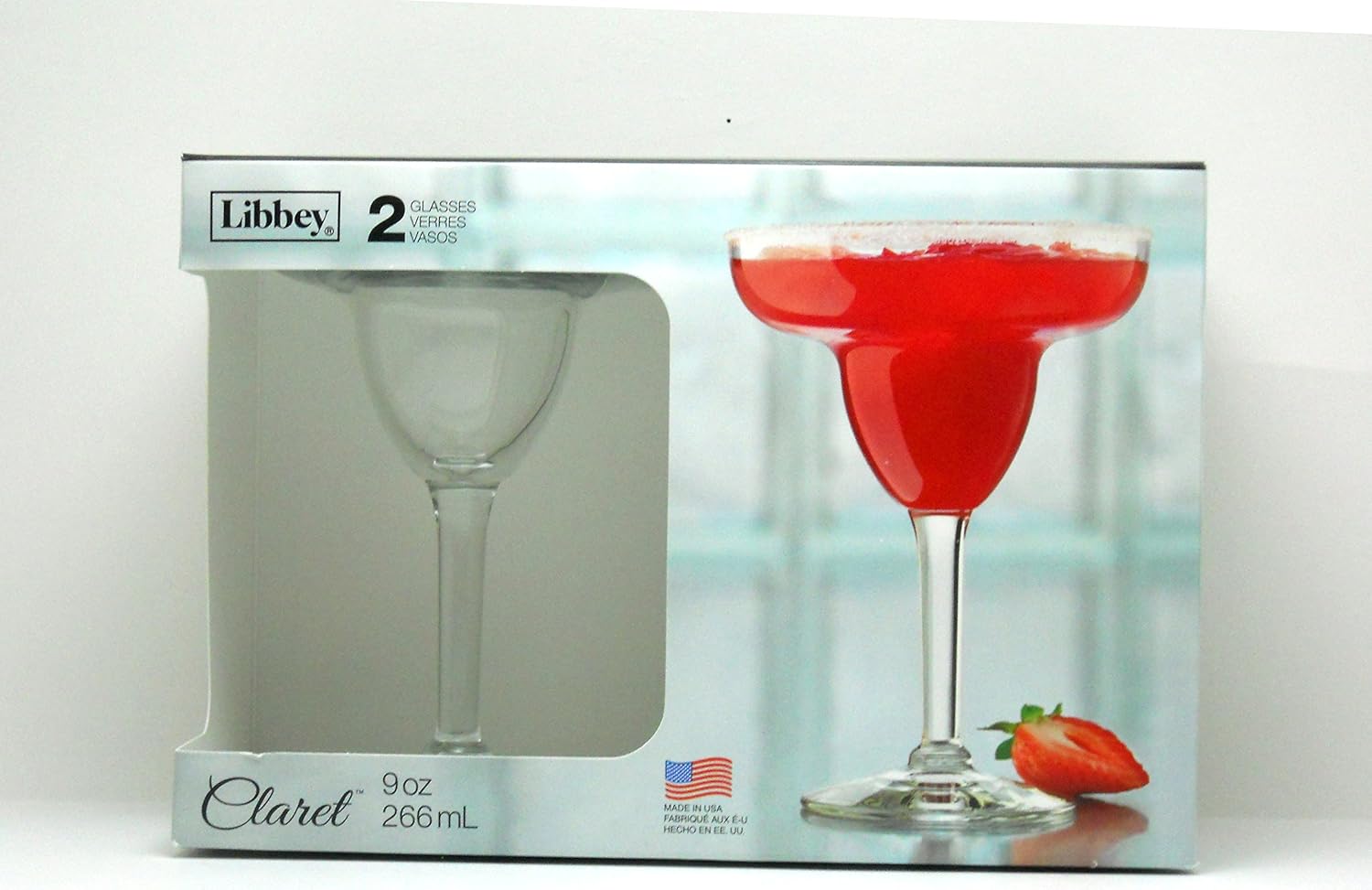 Libbey Claret 2Piece Margarita Glass Set Margarita Glasses
