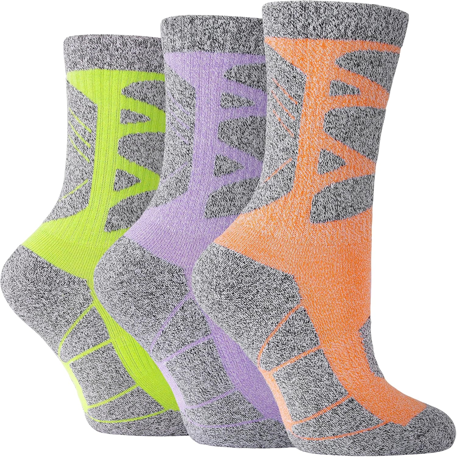 GRPSKCOS Women’s Cushioned Hiking Socks – 3 Pairs for Outdoor Adventures GRPSKCOS Women’s Cushioned Hiking Socks – 3 Pairs for Outdoor Adventures