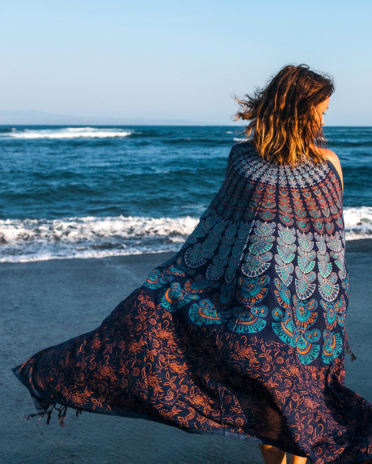 Boho Chic Pareo - Mandala Pareo - Bikini Swimsuit Cover Up - Beach Dress - Wrap - Image 7