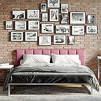 Vista 35 de Jaxx Panelist - Cabecero acolchado moderno, juego de 4 paneles para montar en la pared (cada uno de 11.25 x 38 pulgadas), tamaño King