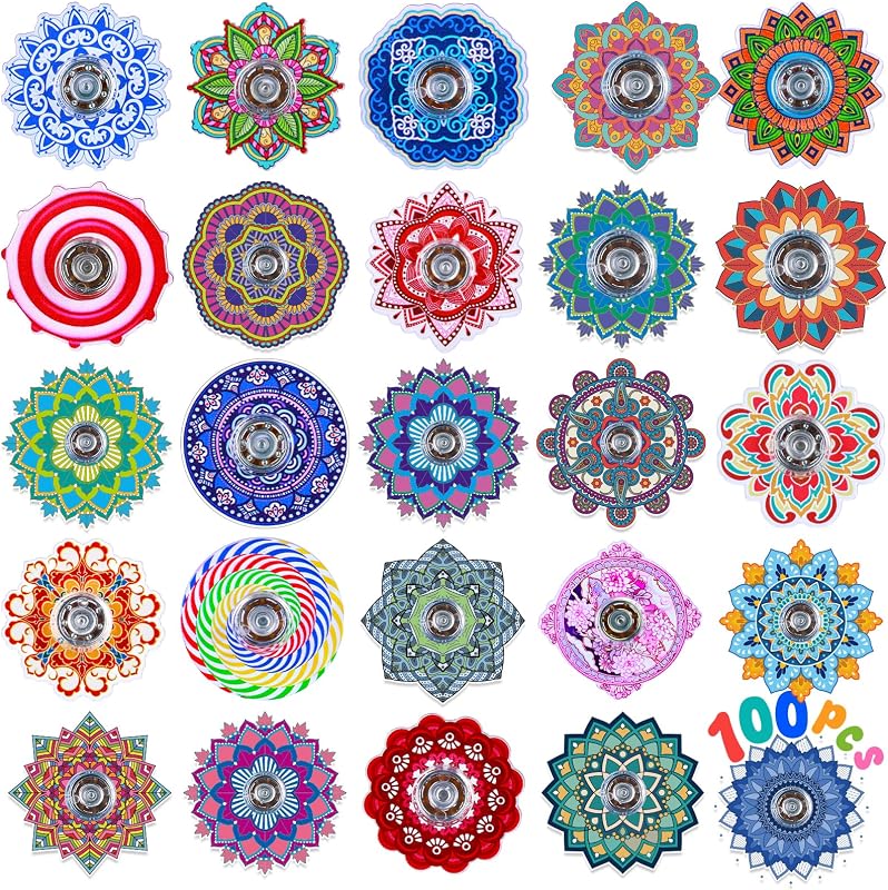 100 Pcs Fidget Spinners Bulk Mini Fidgets Classroom Prizes Sensory Fidget Toys Bulk Adults Kids with Autism ADHD, Anxiety Toys Stress Relief Goodie Bags Stuffers Pinata Party Favors Treasure Prize Box