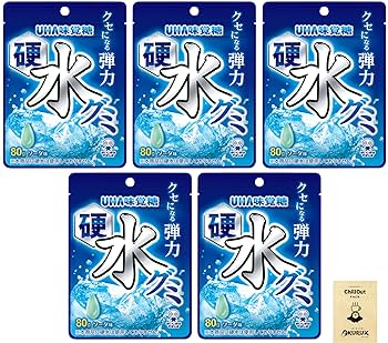 グミ Amazon | OKURUX [5個セット] UHA味覚糖 硬水グミ ソーダ味 80g