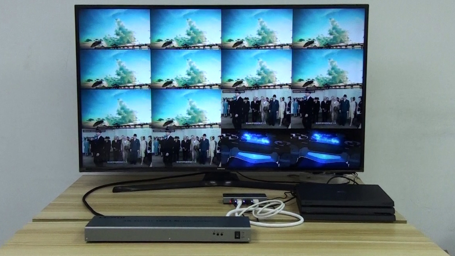 Testing 16x1 HDMI multiviewer XOLORspace QV1601C on Amazon Live