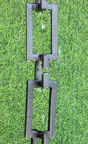 Miniatura 6 de KAM Home Artware Rectángulo de aluminio con cadena de lluvia cuadrada con kit de instalación (negro, 8.5)