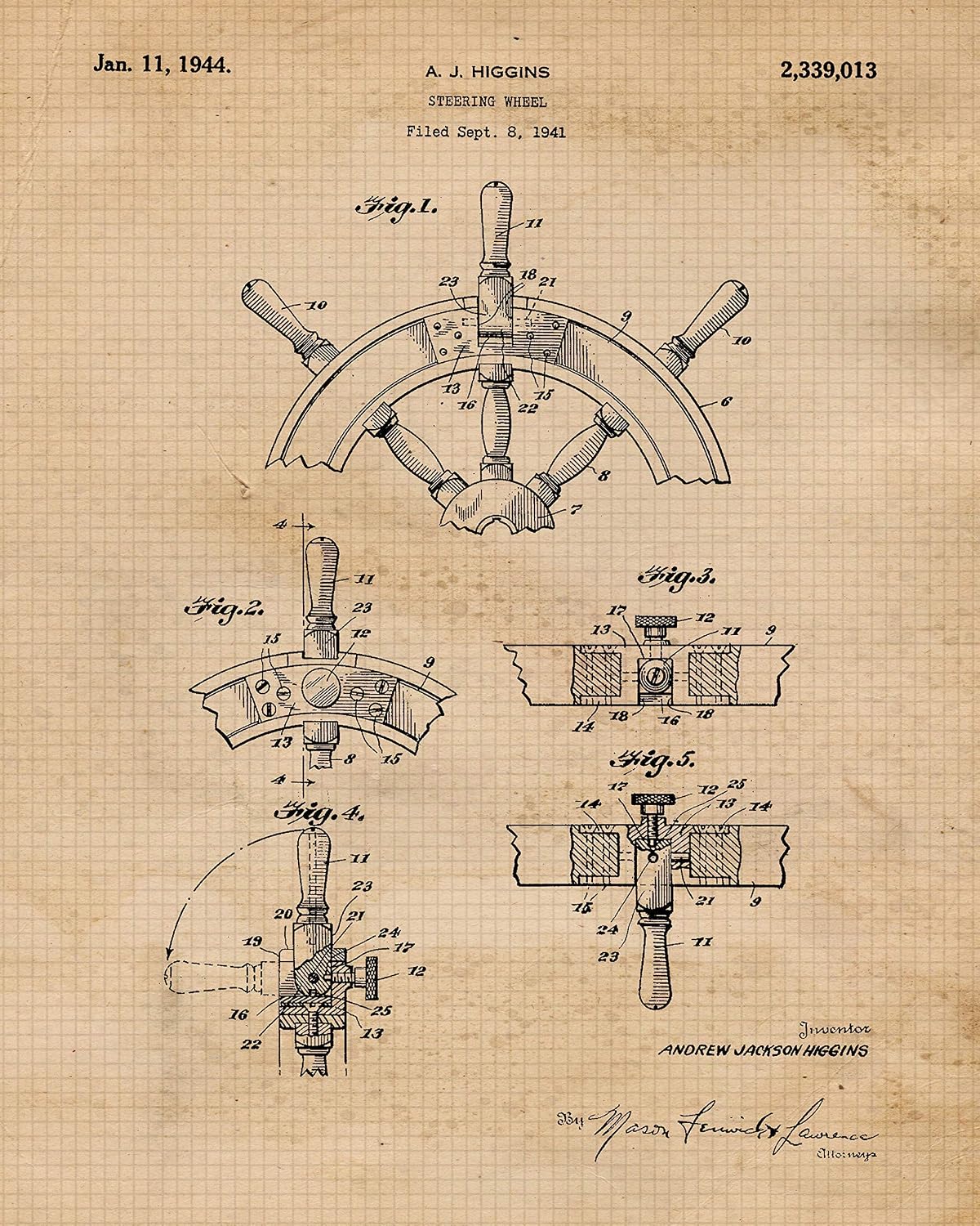 STARS BY NATURE Classic Sailing Patent Prints, 6 (8x10) Unframed Photos, Wall Art Decor for Home Work Office Boating Gear Garage School Student Teacher Coach Catamaran Regatta Watersport Racing Team