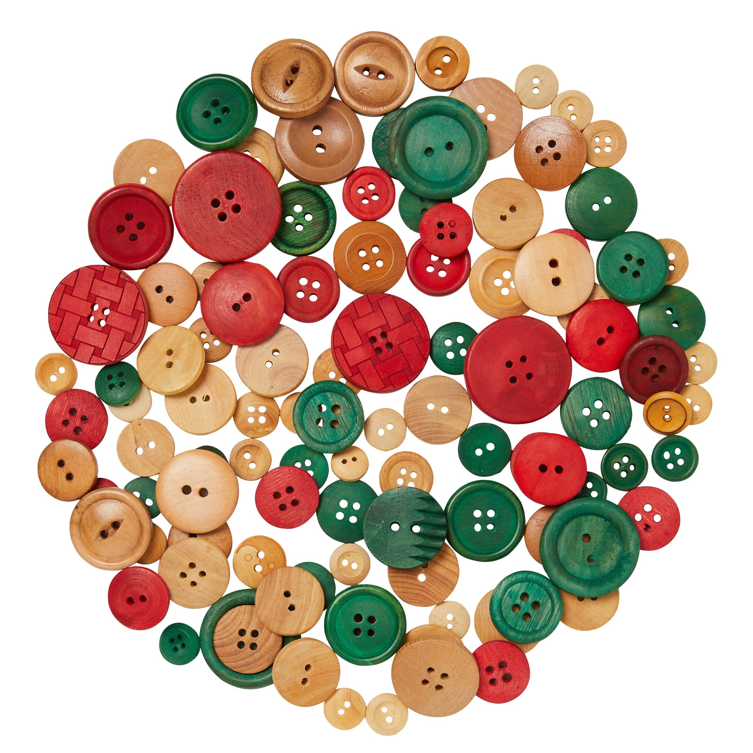 Boutons en bois de Noël pour décorer vos tables de fête en famille