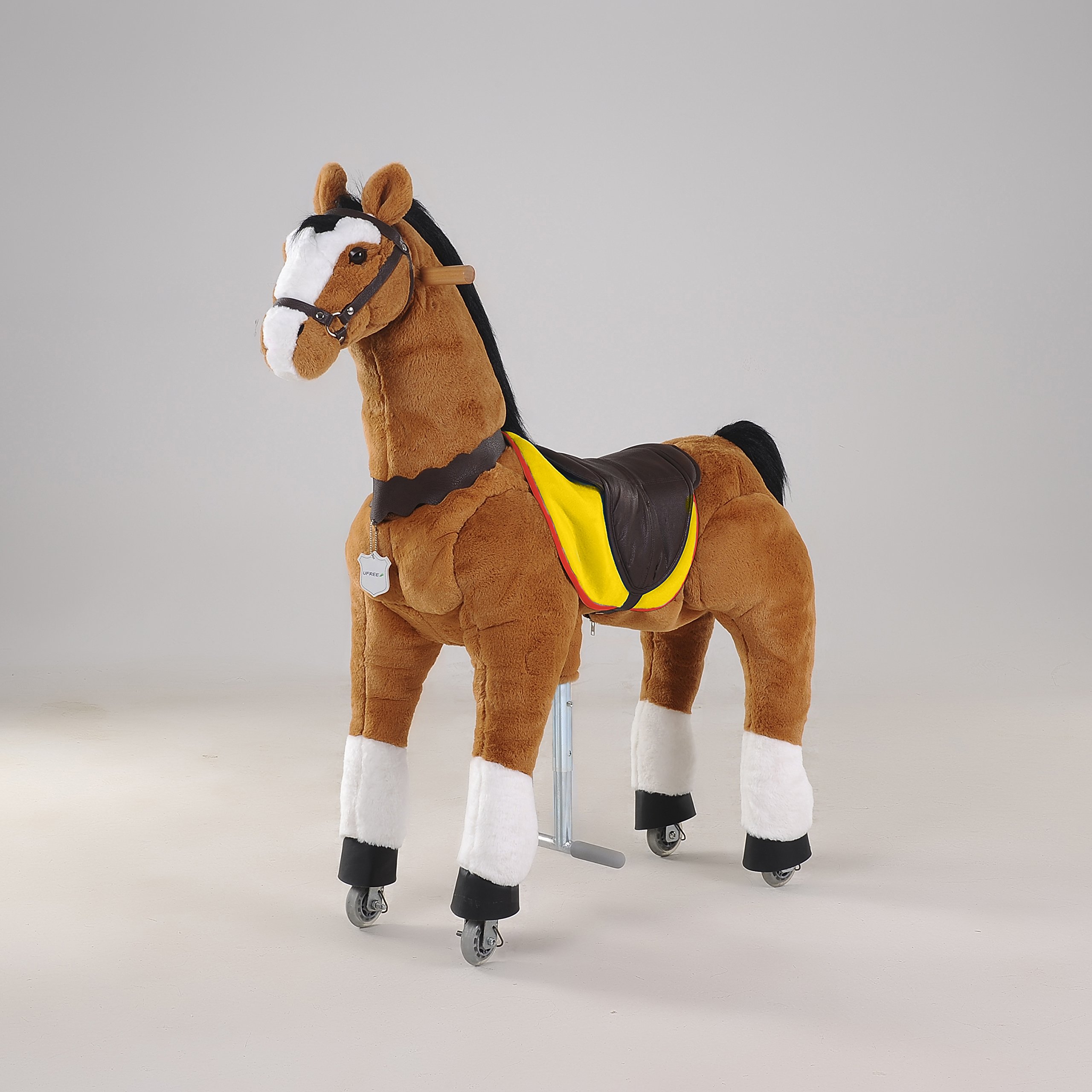 UFREE Large Mechanical Rocking Horse Toy, Ride on Bounce up and Down