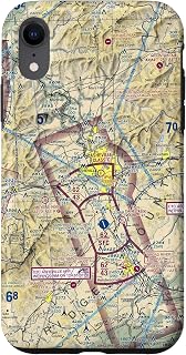 iPhone XR KAVL Asheville Regional Airport Atlanta Sectional Chart Case