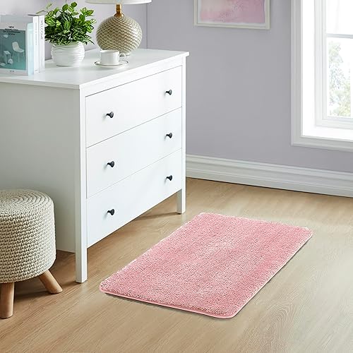 Miniatura 3 de YHF - Alfombras de baño de 20 x 32 pulgadas, extra gruesas y suaves, de microfibra peluda, lavables a máquina, alfombras de baño absorbentes, tapete