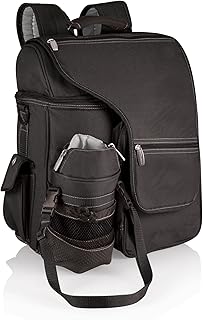 ONIVA Picnic Time Turismo Backpack Cooler With Water Bottle Carrier, Soft Cooler Travel Bag (Black)