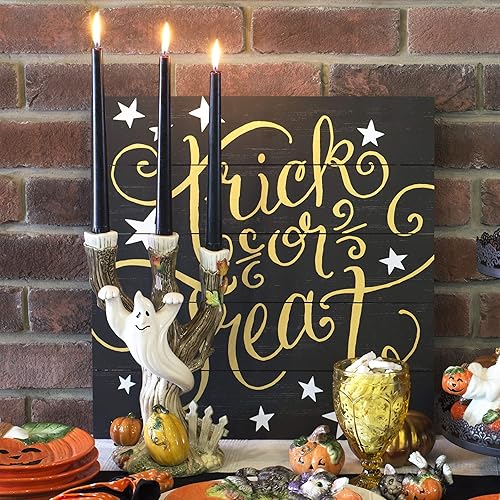 Miniatura 6 de Fitz and Floyd - Candelabro fantasma de Halloween, multicolor