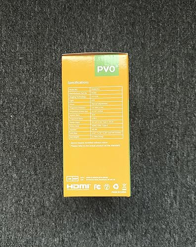 Miniatura 13 de PVO Mini proyector portátil para dibujos animados, proyectores de video al aire libre, proyector de películas LED Pico para cine en casa, regalo