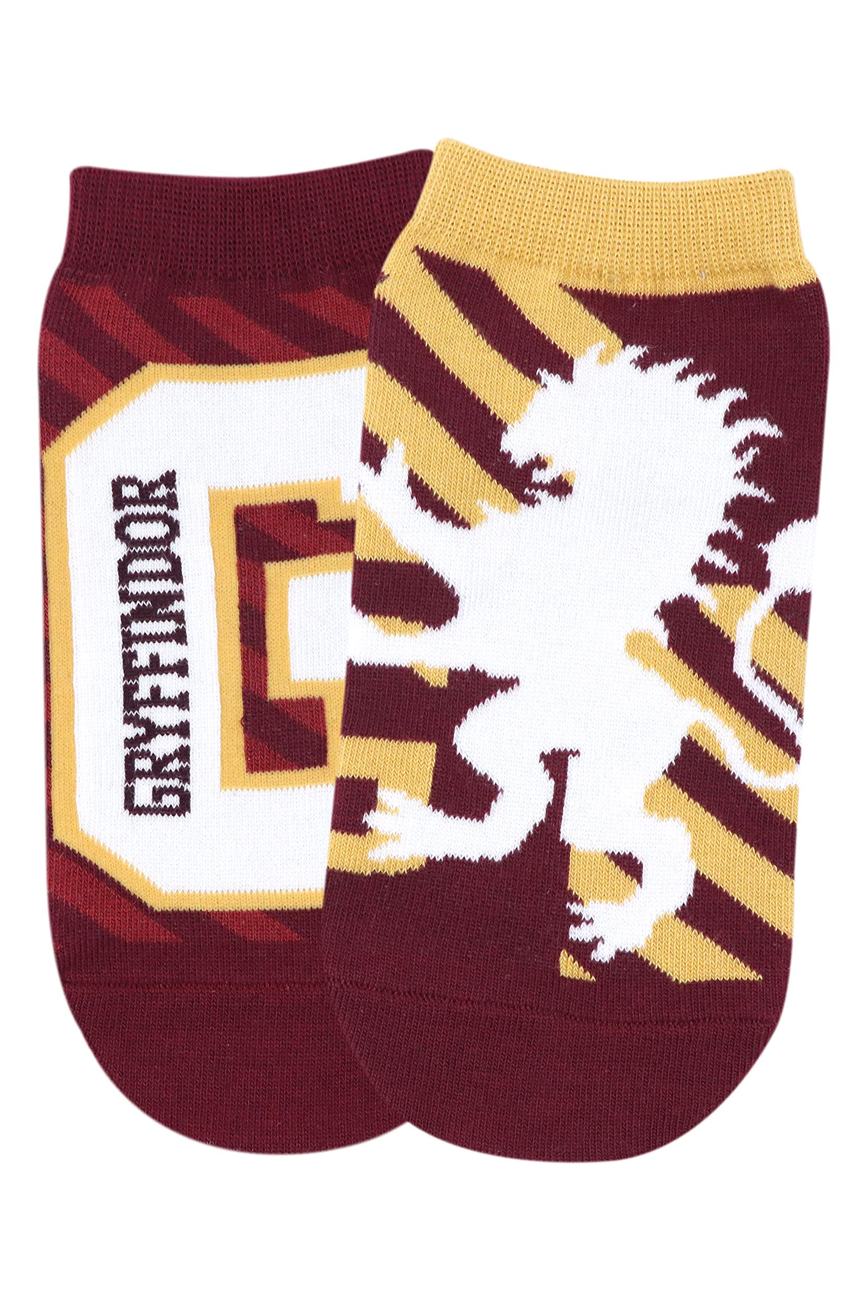 SocksXpress Harry Potter Gryffindor Crest & Logo Lowcut Ankle Socks for Women| Made with Cotton and Spandex Lowcut Ankle socks for women (Pack of 2)- Maroon