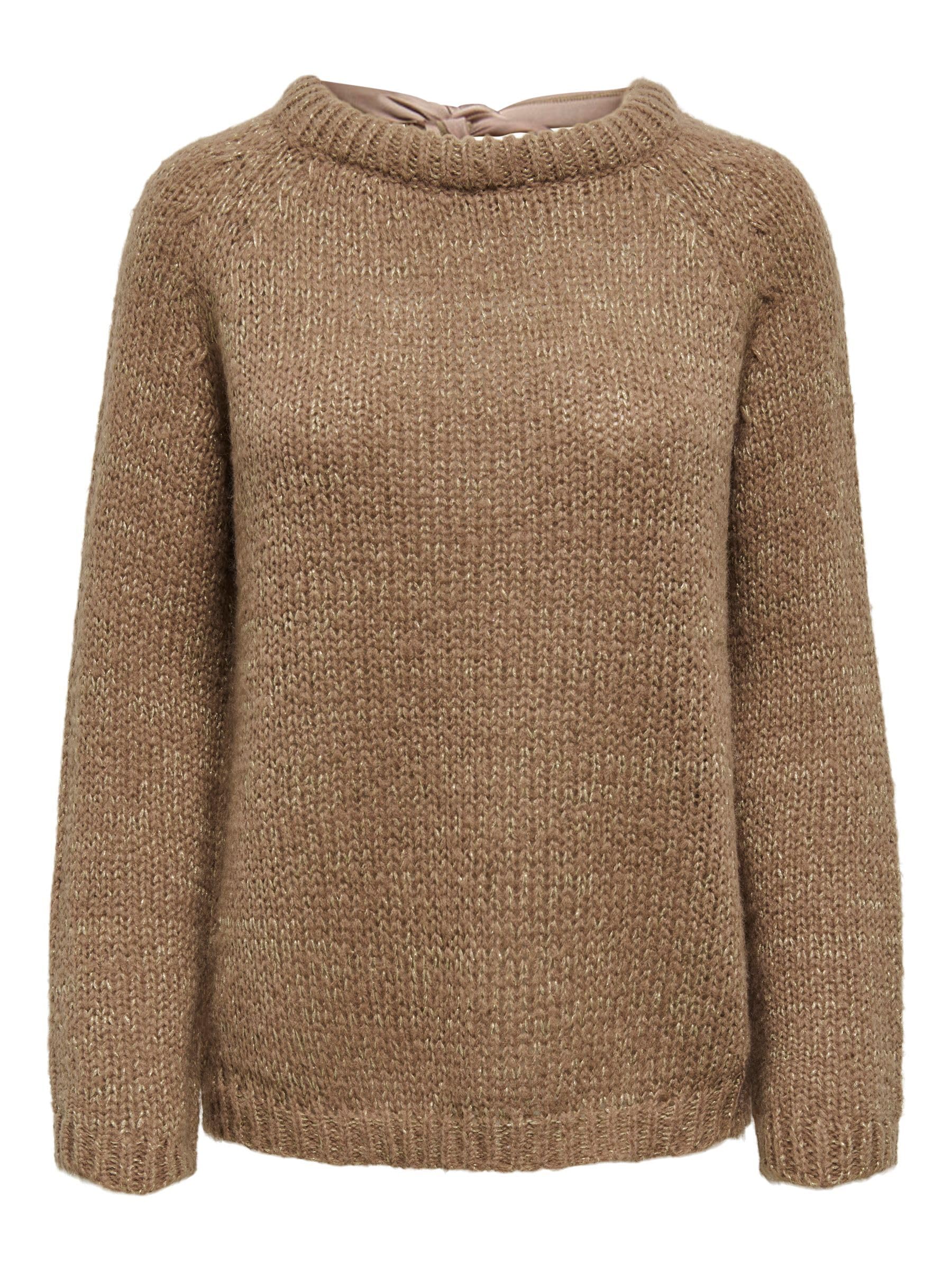 Onlshine Ls Glitter O-Neck Bow KNT