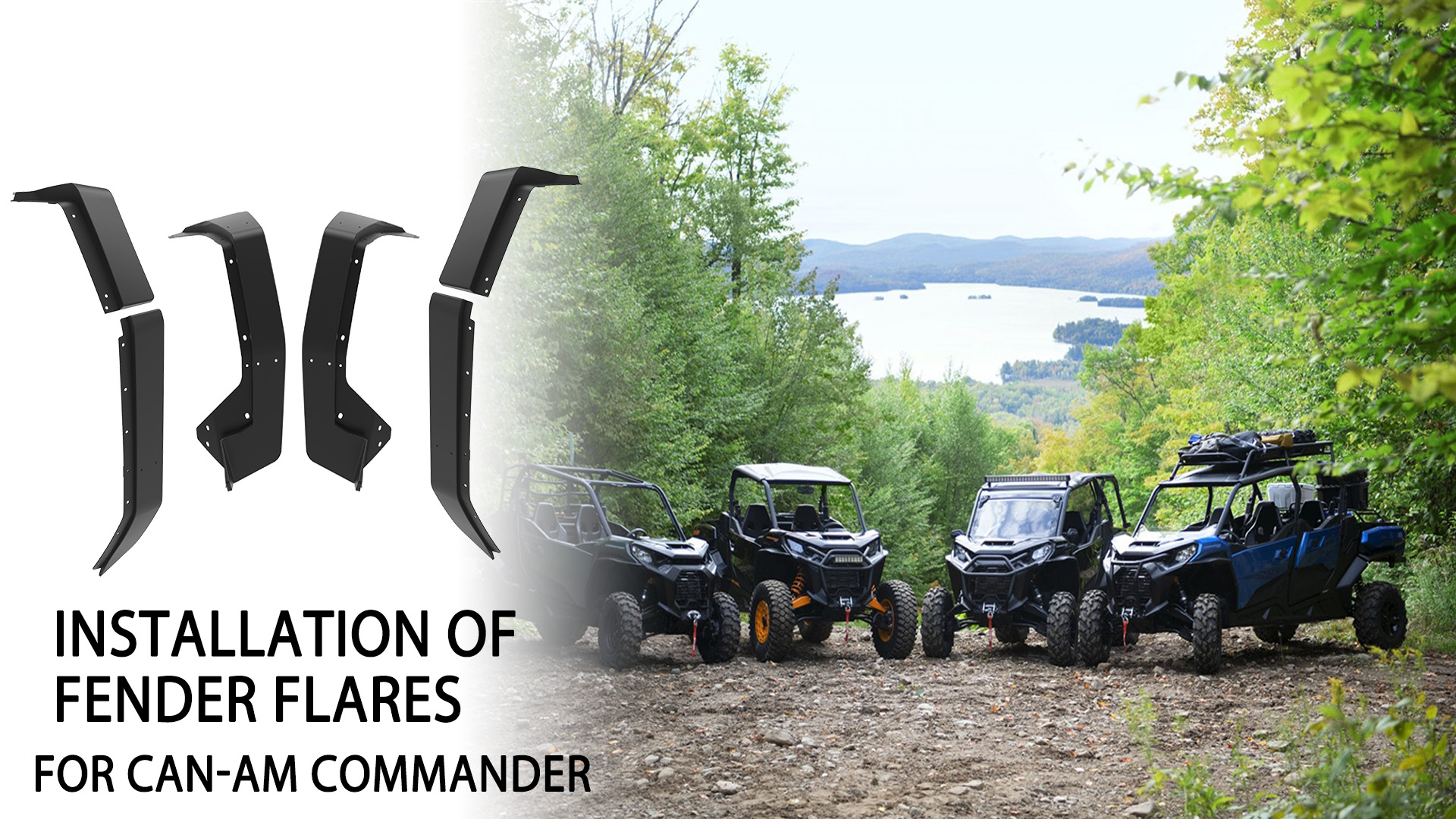 Amazon.com: SAUTVS XXL Wider Fender Flares for Can-Am Commander