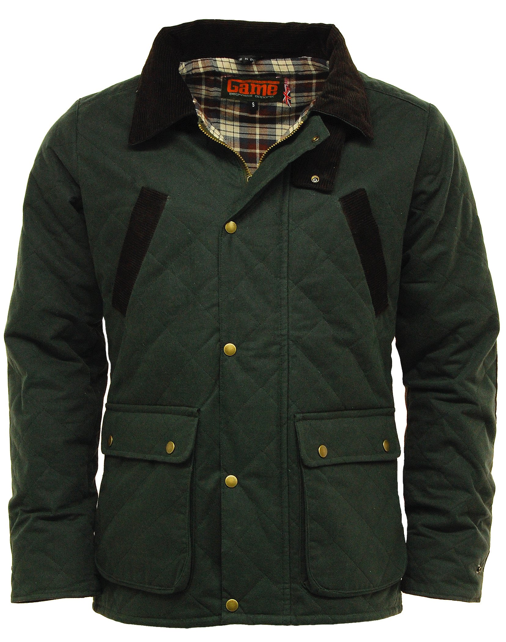 Game Oxford Quilted Wax Jacket Olive