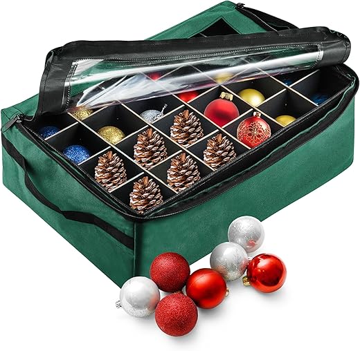 48 Christmas Ornament Organizer Storage Box