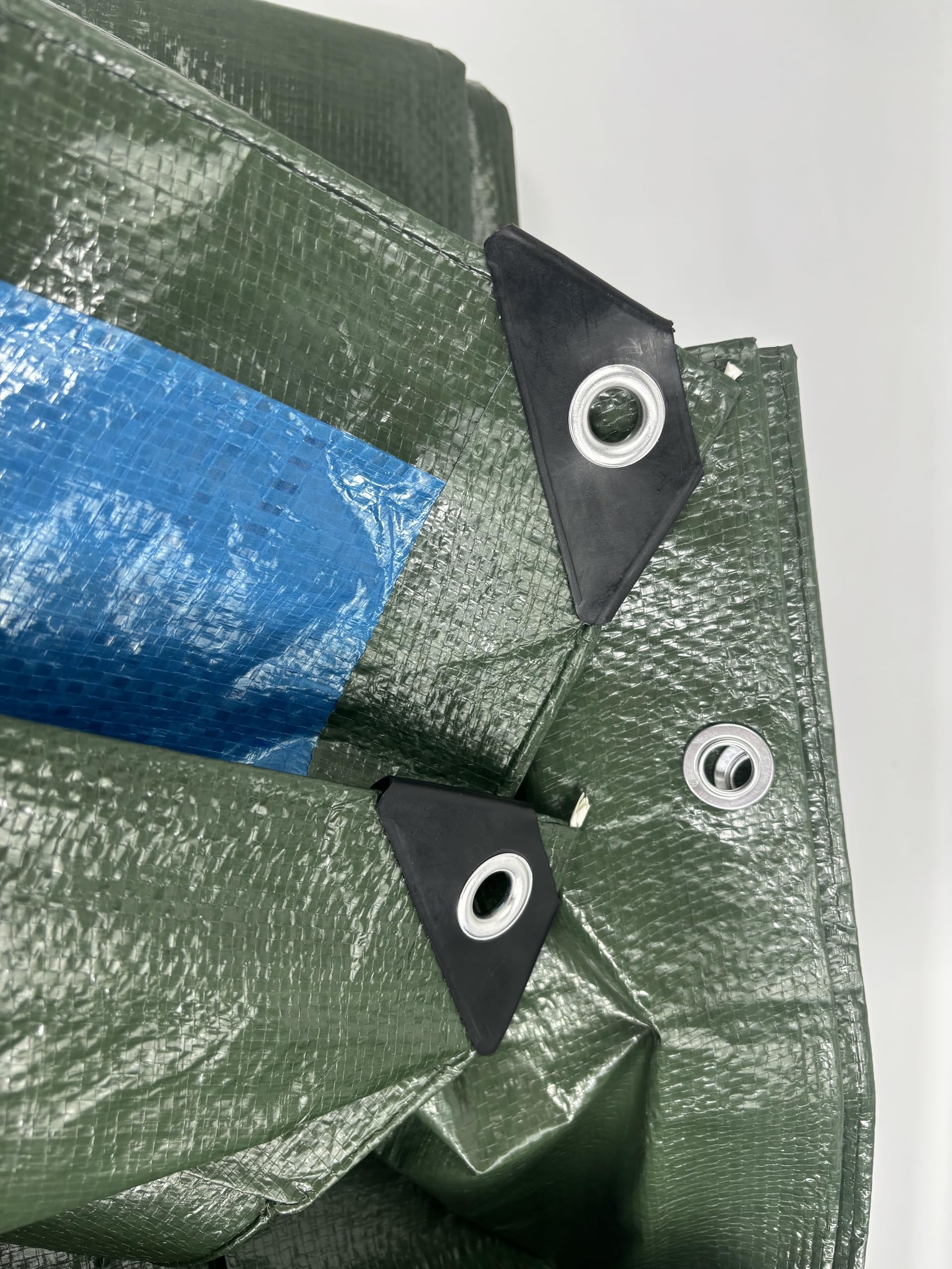 Telo Impermeabile Esterno Telo Multiuso Antistrappo Rinforzato con Occhielli Colore Blu e Verde Misura cm 600X800 metri 6X8