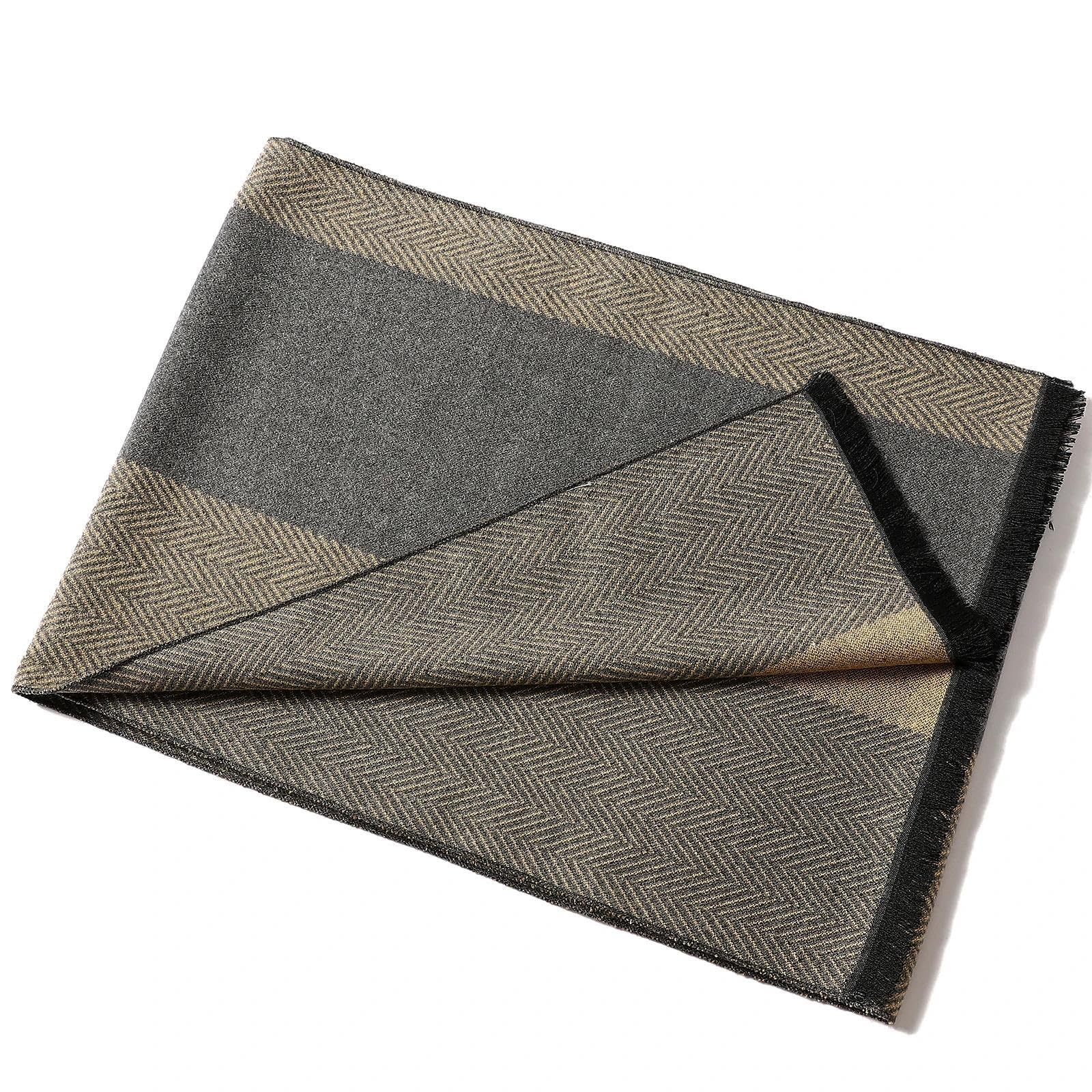Écharpe écharpes châle châle automne mode longue écharpe classique à carreaux hommes écharpes hommes châles d'affaires châles hiver épais écharpe chaude