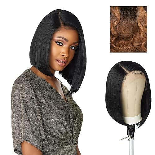 Sensationnel Butta - Pelucas de encaje frontal  Unidad Butta 1 extra ancha 5 pulgadas de profundidad peluca sintética predepilada HD encaje con pelo