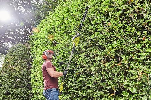 RYOBI Taille-Haies sur Perche 36V Max Power RY36PHT50A-0 – Taille Haies Hautes, Cyprès, Thuyas et Lauriers Jusqu'à 4 m, Lamier 50 cm, Coupe 22 mm, Tête Orientable, sans Batterie ni Chargeur - 2