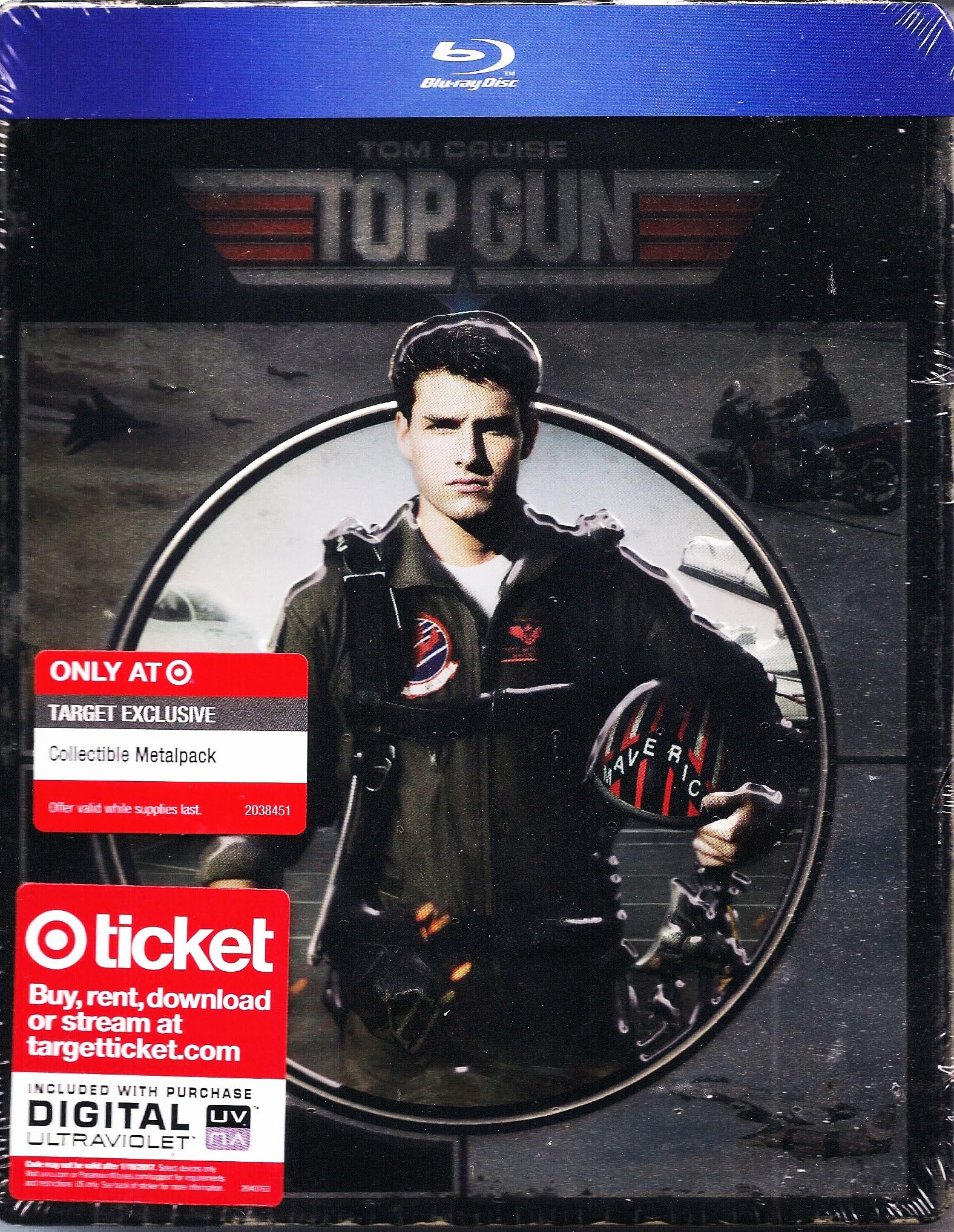 Top Gun (Blu-ray Metalpak) (Target Exclusive Embossed Metalpak; like Steelbook; Very Rare OOP)