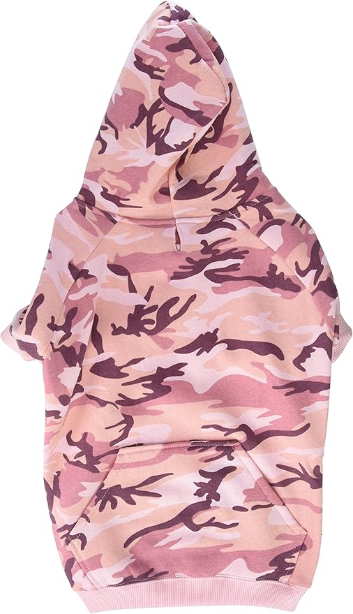 pink camo dog sweater