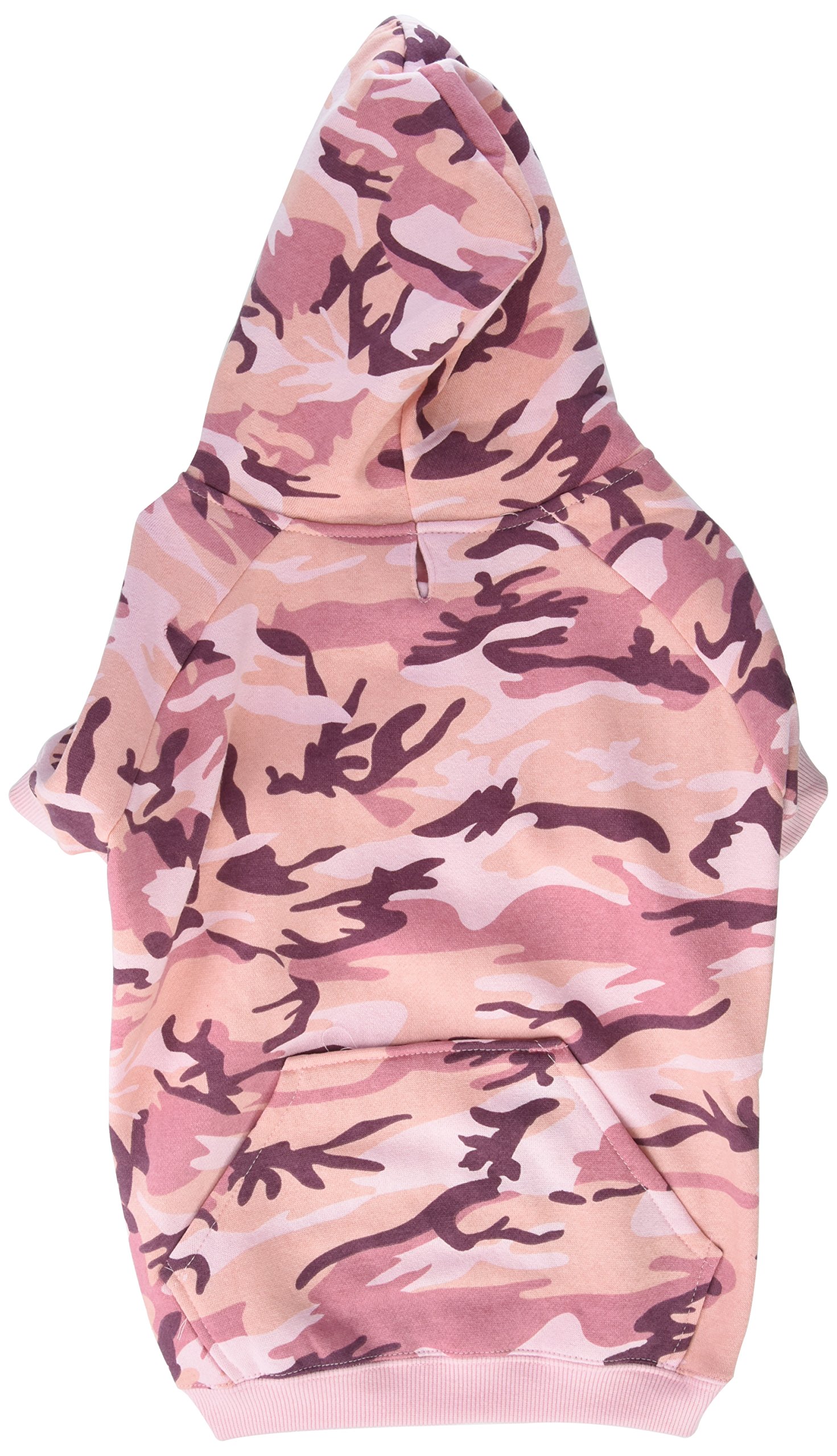Sweat à capuche rose camouflage chien taille L 43 cm isolant et confortable