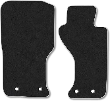 Mazda MX-5 [MK4] 2015+ Car Mats Accessories Tailored Fit Carpet Floor Mats non Slip Grey Trim Full Coverage Compatible Accessory Front Rear Set Anti Slip Granulated Backing Hand-Finished