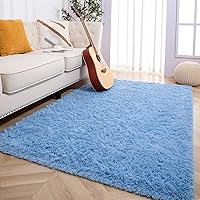 Vista 26 de Foxmas Alfombra Runner Suave para Dormitorio y Sala de Estar, 2x6 Pies Alfombras de Área Esponjosas Shag Alfombra de Cabecera para Habitación