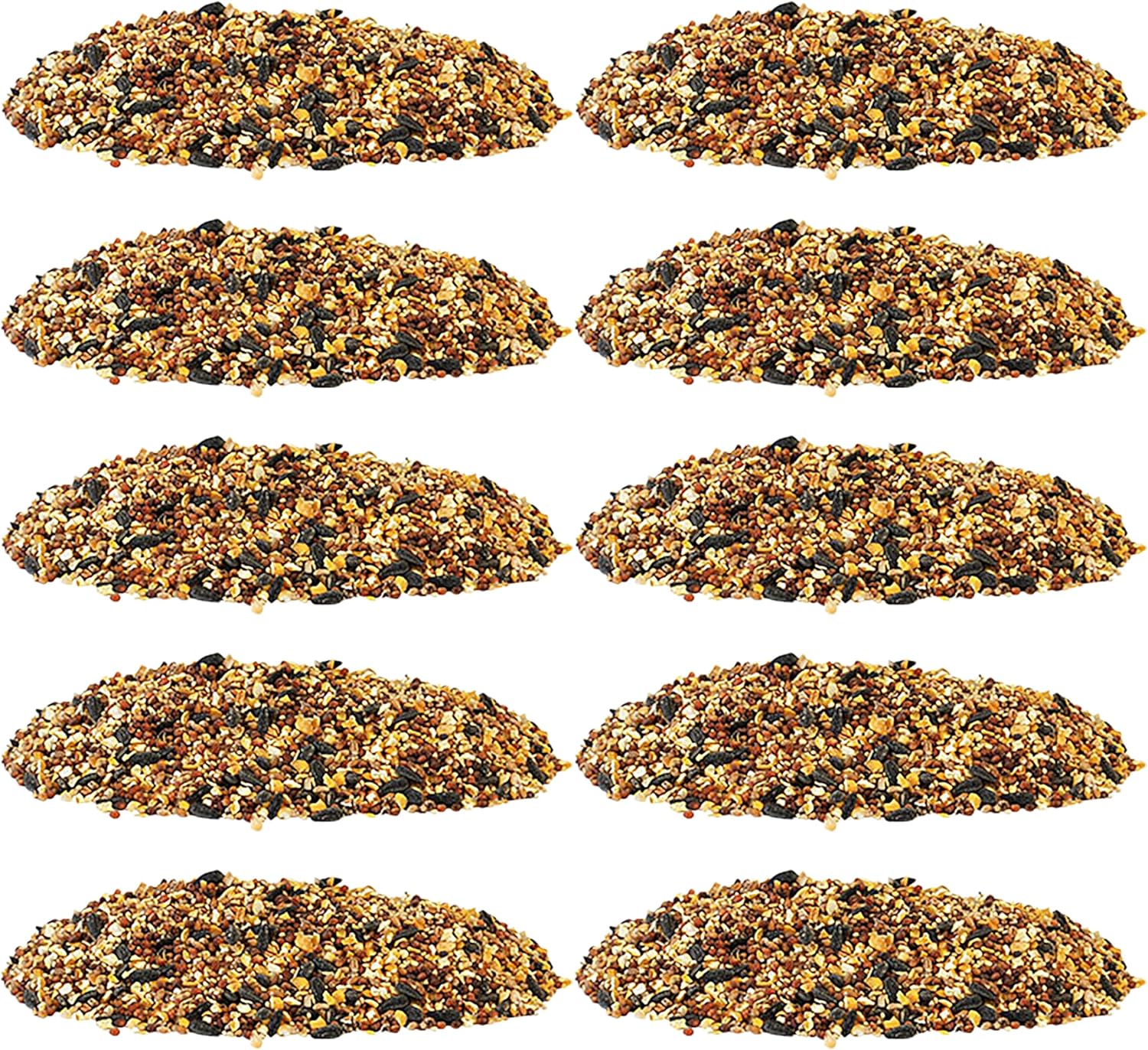 BestNest Wild Bird Seed Mix, Economy Blend, 50 lbs. | All-Purpose Outdoor Bird Food with Sunflower, Cracked Corn & Milo | Ideal for Tube, Hopper, Window & Platform Feeders | Affordable Wild Bird Seed